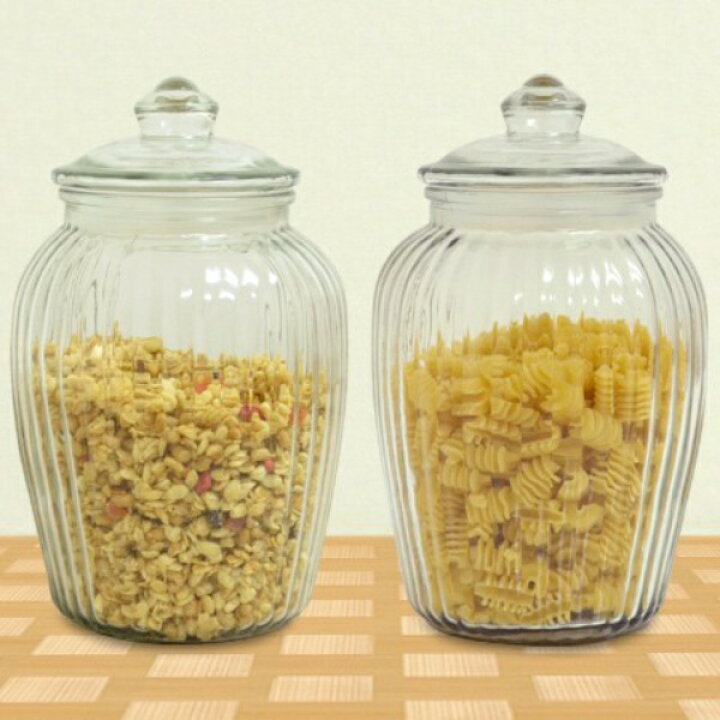 楽天市場】保存容器 2.3L アンティーククッキージャー ガラス 