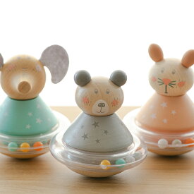 おもちゃ ベビー ROLY POLY BEAR 木製 北欧 出産祝い （ 木製おもちゃ 木製玩具 木のおもちゃ 玩具 オモチャ 知育玩具 赤ちゃん おきあがりこぼし 知育 子供 室内 遊び 女の子 男の子 誕生日 プレゼント インテリア ）【39ショップ】