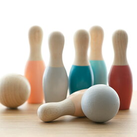 おもちゃ ベビー BOWLING SETS 木製 北欧 知育玩具 （ 木製おもちゃ 木製玩具 木のおもちゃ 玩具 オモチャ 赤ちゃん ボーリング 知育 子供 室内 遊び 女の子 男の子 誕生日 プレゼント インテリア ） 【39ショップ】