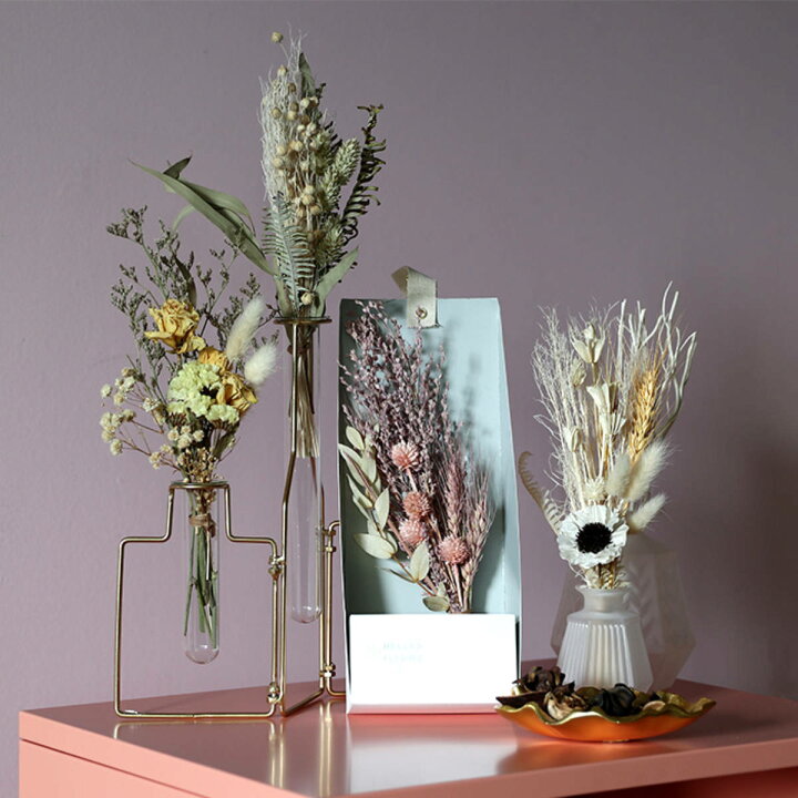 楽天市場】ドライフラワー ベルフルールシュシュ ブーケ （ 花束  