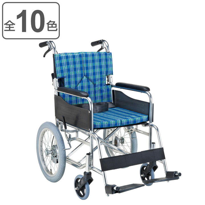 楽天市場】車いす 介助式 背折れタイプ 座面幅40cm 非課税 （ 送料無料 