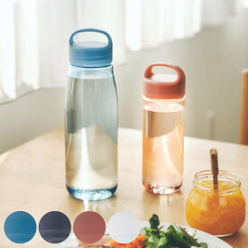 marna マーナ cocuri Daily ウォーターボトル 500mL 1L K795 K819 （ 水筒 直飲み 食洗機対応 マイボトル クリアボトル 軽量 持ち手付き おしゃれ かわいい 広口 ハンドル付き 洗いやすい 軽い 透明 プラスチック 日本製 ）【39ショップ】