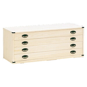 総桐チェスト 4段 桐たんす ロウ引き仕上 日本製 幅100cm ( 送料無料 桐タンス タンス たんす 箪笥 ロウ引き 肥前桐民芸 完成品 チェスト 桐 和箪笥 着物収納 国産 着物 折らない 収納 衣類収