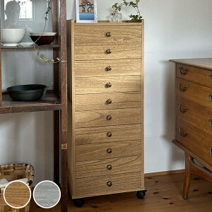 総桐チェスト 幅40cm 浅10段 キャスター付 A4収納 日本製 ( チェスト 総桐 多段チェスト 天然木 A4 桐 木製 引き出し キャスター 十段 収納 家具 ナチュラル グレー )【39ショップ】