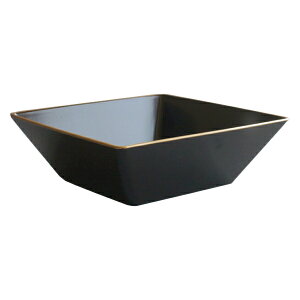 小鉢 19cm 大 角小鉢 溜渕金 抗菌 皿 食器 和食器 正月 おせち プラスチック 日本製 ( 電子レンジ対応 食洗機対応 中皿 取り皿 四角 深皿 八寸 中鉢 浅鉢 ワンプレート 割れにくい ) 【39ショ