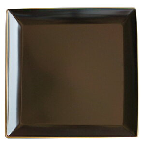 角盛皿 26cm 溜渕金 抗菌 皿 食器 和食器 正月 おせち プラスチック 日本製 ( 電子レンジ対応 食洗機対応 大皿 盛り皿 四角 盛り合わせ ワンプレート 盛皿 盆 割れにくい ) 【39ショップ】