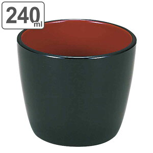 そば猪口 240ml 黒内朱 プラスチック ( 蕎麦猪口 蕎麦ちょこ つゆ入れ 和食器 丈夫 軽い 麺つゆ めんつゆ プラスチック製 日本製 おしゃれ 来客用 ) 【39ショップ】