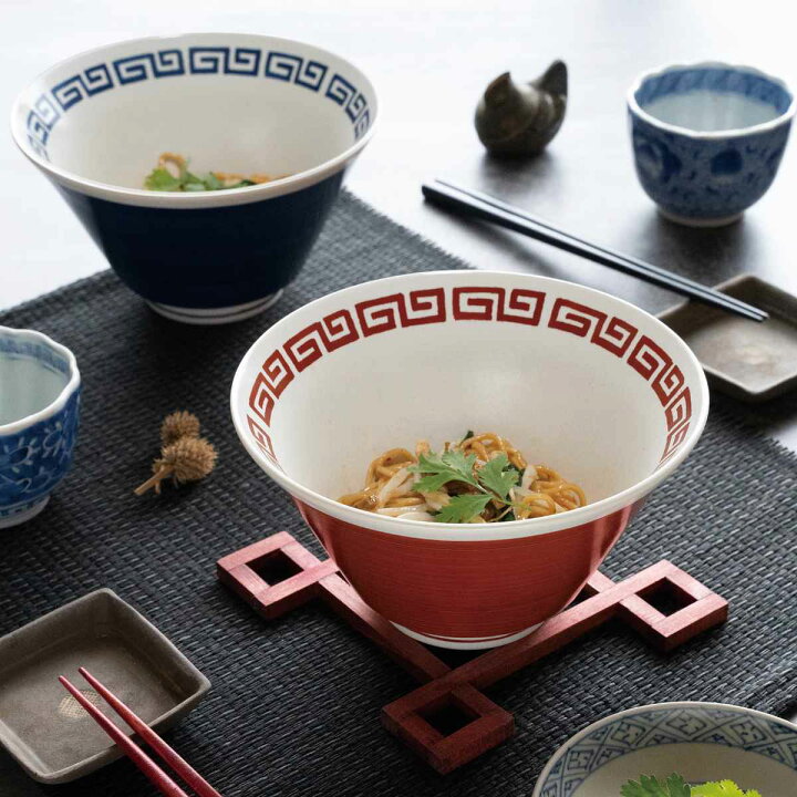 楽天市場】麺鉢 900ml ラーメン鉢 レトロ中華 ナルト 磁器 （ 食洗機 