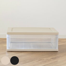 収納ケース ワイド収納ケース 1段 引き出し 約 高さ23 cm モノトーンカラー （ 収納ボックス 衣装ケース 衣類収納 クローゼット収納 プラスチック 押入れ 収納 ケース 引出し スタッキング 押入れ収納 衣類 一段 ）【39ショップ】