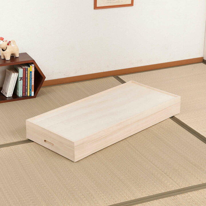 楽天市場】桐 衣装ケース 1段 衣裳箱 隅金具なし 高さ12cm （ 完成品 