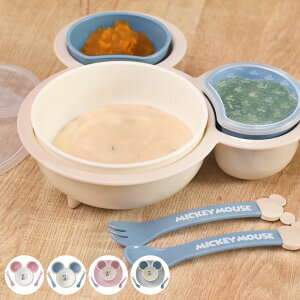 離乳食 食器 セット ミッキーマウス ミニーマウス ワンプレート ベビー ディズニー 日本製 ( ミッキー ミニー Disney 食洗機対応 レンジ対応 ベビー食器 食器セット スプーン フォーク 赤ちゃ