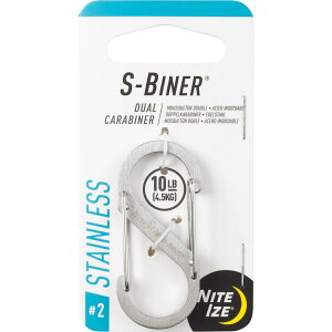 �J���r�i �G�X�r�i�[ ��2 ��2.2×����5cm �i �i�C�g�A�C�Y NITEIZE S-BINER S�r�i�[ DUALCARABINER STAINLESS S���^ �J���r�i�[ �L�[�z���_�[ �L�[�����O ���� �t�b�N �L�[�t�b�N �� �L�[ �L�[�A�N�Z�T���[ 