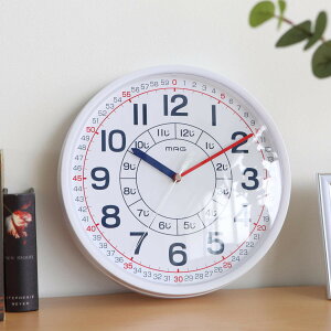 知育時計 よ〜める 掛け時計 MAG 子ども ( 掛け時計 アナログ 子供 学習 28.5 学習時計 壁掛け時計 こども キッズ 学び とけい クロック 掛け かけ時計 直径 )【39ショップ】