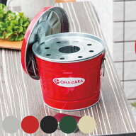 灰皿 オバケツ 0.35L 1L OBAKETSU おばけつ ふた付き （ 卓上灰皿 トタン 持ち手付き 持ち運び 取っ手 蓋…