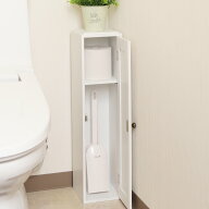 トイレ収納 スタッキングdeトイレ収納扉 （ トイレ用品 収納 扉 スタッキング コーナーラック 掃除用品収…