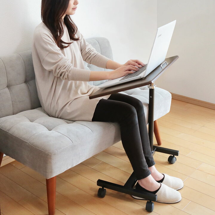 楽天市場】サイドテーブル 高さ64～98.5cm 角度調整 高さ調整 