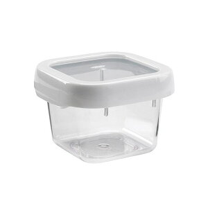 OXO 保存容器 400ml ロックトップコンテナ 0.4L S スクエア ( オクソー 密閉 プラスチック 食洗機対応 電子レンジ対応 保存 容器 食品保存 作り置き 常備菜 プラスチック保存容器 冷凍庫OK 食品