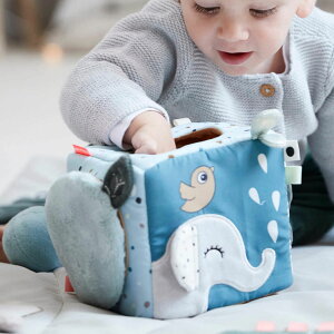 おもちゃ ディスカバリーキューブ ディアフレンズ カラーミックス 布 CE認定 ( 布製 布おもちゃ 知育玩具 子供 乳児 赤ちゃん 0歳 男の子 女の子 出産祝い 知育 ファーストトイ 持ち運び か