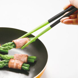 菜箸 シリコーン製 角型 31cm （ 菜ばし 盛り箸 さいばし キッチンツール 調理器具 ） 【39ショップ】