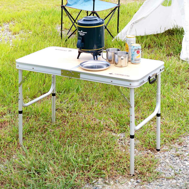 楽天市場】アウトドアテーブル 折りたたみ 90×45cm トランクテーブル 