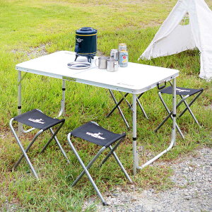 AEghAe[u ܂肽 4lp e[uE`FAZbg tH[ LveX^bO i  CAPTAIN STAG AEghA e[u `FA Zbg W[ AEghA`FA AEg