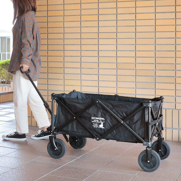 楽天市場】アウトドアワゴン 収束型4輪キャリー キャプテンスタッグ 