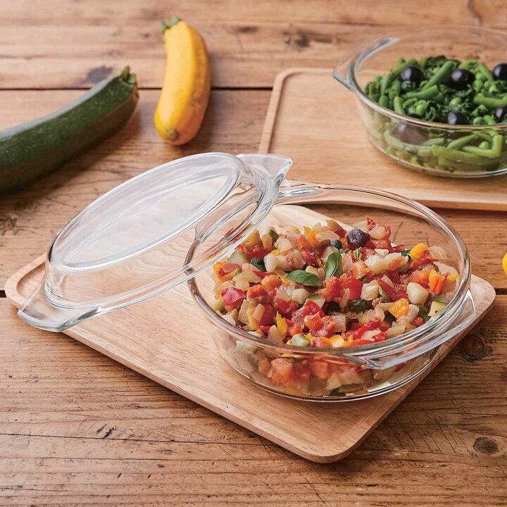 楽天市場】スチームポット ふた付き Pyrex パイレックス 18cm 980ml 丸 