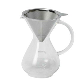 コーヒーサーバー 600ml Pyrex パイレックス ステンレスフィルター付き 耐熱ガラス （ 電子レンジ対応 コーヒー サーバー ガラス フィルター ステンレス セット 耐熱 コーヒードリッパー 目盛り付き 珈琲 ドリップコーヒー ）【39ショップ】