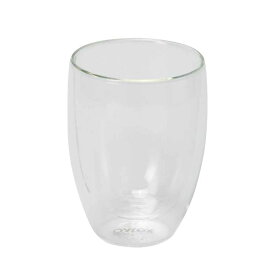 ダブルウォール グラス 2個入り 350ml Pyrex パイレックス 耐熱ガラス （ コップ タンブラー ダブルウォールグラス 耐熱 カップ 湯呑み ペア 二重構造 マグカップ 湯飲み ガラス 結露 水滴がつかない おしゃれ ） 【39ショップ】