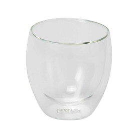 ダブルウォール グラス 2個入り 250ml Pyrex パイレックス 耐熱ガラス （ コップ タンブラー ダブルウォールグラス 耐熱 カップ 湯呑み ペア 二重構造 マグカップ 湯飲み ガラス 結露 水滴がつかない おしゃれ ） 【39ショップ】