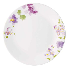 プレート 26cm コレール CORELLE バイオレットミスト 5枚セット （ 食洗機対応 電子レンジ対応 オーブン対応 耐熱 お皿 白 大皿 盛皿 花柄 ラウンド 丸 軽い 割れにくい 白い食器 丸皿 オードブル 盛り合わせ 洋食器 おしゃれ ）【39ショップ】