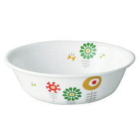 ボウル 16cm CORELLE ケイユクッカ 強化ガラス （ 食洗機対応 電子レンジ対応 オーブン対応 耐熱 サラダボウル 小鉢 取り皿 北欧風 花 軽い 割れにくい 白い食器 取り鉢 洋食器 白 おしゃれ ）【39ショップ】