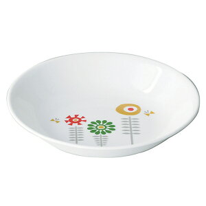 ボウル 21.5cm 深皿 CORELLE ケイユクッカ 強化ガラス ( 食洗機対応 電子レンジ対応 オーブン対応 耐熱 サラダボウル 盛り鉢 北欧風 花 軽い 割れにくい 白い食器 パスタ皿 カレー皿 洋食器 白