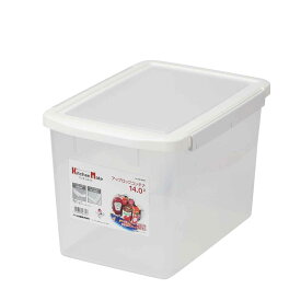保存容器 14L キッチンメイト アップロックコンテナ （ 日本製 密閉 プラスチック キッチンストッカー 乾物保存 ストック レトルト保存 プラスチック保存容器 密閉容器 整理ケース 大容量 長方形 ） 【39ショップ】
