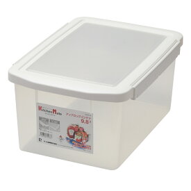 保存容器 9.8L キッチンメイト アップロックコンテナ （ プラスチック 密閉 キッチンストッカー 食品保存 プラスチック容器 保存 容器 ケース 9800ml 大容量 ストッカー 深型 密閉容器 収納 角型 長方形 ）【39ショップ】