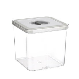 保存容器 エアロックコンテナ L 2.3L （ 密閉 密封 プラスチック 密閉容器 保存 容器 食品 四角 角型 プラスチック保存容器 ストッカー 食品保存容器 作り置き 常備菜 食品保存 おかず スタッキング 積み重ね 2300ml ）【39ショップ】