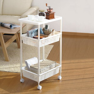 キッチンワゴン スペーシア ワイドワゴン 幅32.5cm 3段 ( キャスター付き 隙間収納 キッチン すきま収納 キッチンストッカー ストッカー スリム ワイド スリムストッカー ワゴン収納 マルチ