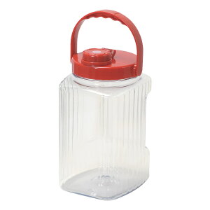 果実酒びん 3L プラスチック 軽くて割れにくい果実酒びん ( 果実酒 びん 瓶 果実酒ビン 果実酒瓶 内蓋 保存容器 持ち手 果実酒ポット プラスチック容器 梅酒 梅干し 漬け物 容器 つけもの容