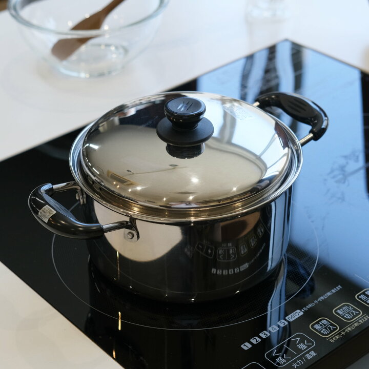 楽天市場】両手鍋 ノヴェル ステンレス 24cm IH対応 （ ガス火 IH ih 