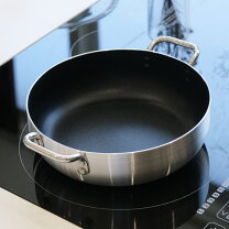 楽天市場】両手鍋 テフロン加工 22cm 9cmの通販