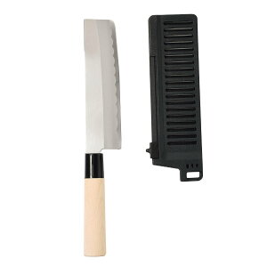 菜切包丁 16.5cm ケース付き 持ち運びできる菜切り包丁 ( 菜切り包丁 包丁 携帯用 カバー付き アウトドア 16.5センチ キャンプ BBQ バーベキュー 持ち運び 菜切 野菜包丁 料理包丁 和包丁 なき