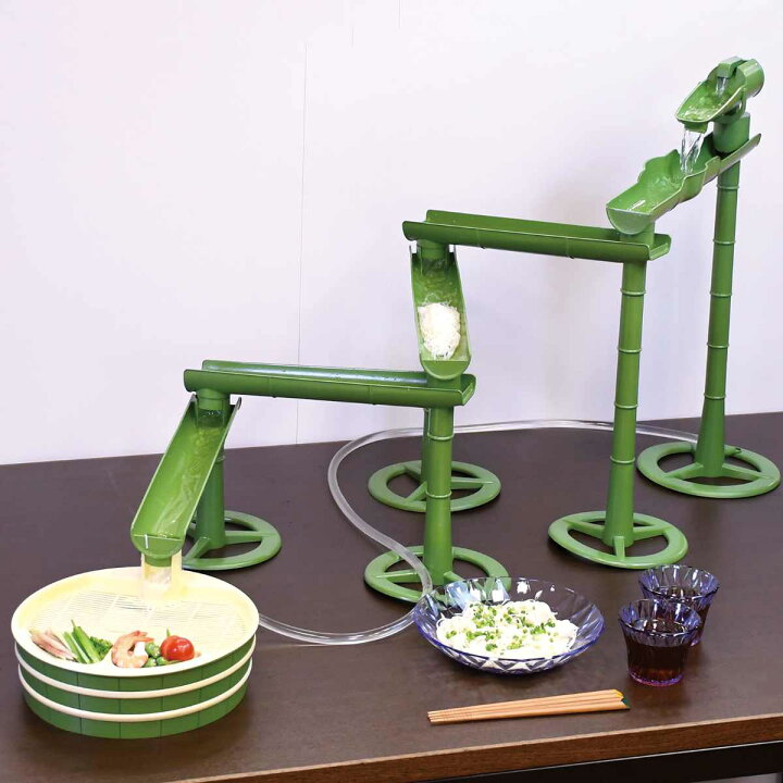 楽天市場】流しそうめん器 竹流麺 スライダー そうめん流し器 