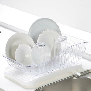 水切りバスケット スキットアルファ 水切りカゴ かごのみ ( 水切りトレー 水切りラック コンパクト 日本製 一人暮らし 小さめ ディッシュラック シンク横 プラスチック 省スペース クリア