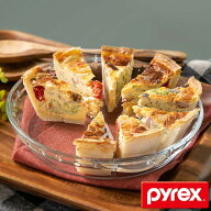 グラタン皿 大皿 23cm パイレックス Pyrex 丸 耐熱ガラス オーブンウェア ディッシュ 皿 食器 （ 耐熱 ガ…