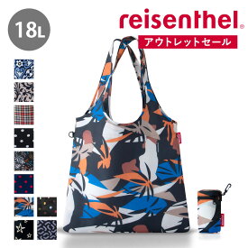 【アウトレット】 エコバッグ reisenthel MINI MAXI SHOPPER L 18L （ ライゼンタール マイバッグ 折りたたみ コンパクト 撥水加工 大容量 サブバッグ レジ袋 トートバッグ 肩掛け 柄 おしゃれ ）【39ショップ】