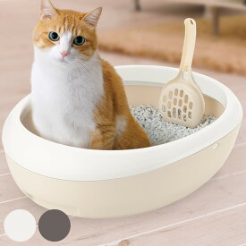ペットトイレ ラプレ ネコトイレ S M （ 猫 トイレ 猫用 猫トイレ リッチェル ねこトイレ ねこ ネコ ペット用 ペット用品 オープンタイプ スコップ付き ）【39ショップ】