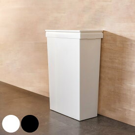 【レビュー特典付き】 ゴミ箱 40L SOLOW ソロウ 袋の交換が楽なダストボックスワイド （ ごみ箱 40リットル ふた付き ワイド 袋交換 簡単 分別 防汚加工 抗菌加工 キャスター付き シンプル ホワイト ブラック 日本製 ）【39ショップ】