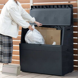 ゴミ箱 SOLOW 120L 250L 出し入れがスムーズな屋外ストッカー （ 大型 ごみ箱 スリム コンパクト 省スペース 屋外 ごみばこ ダストボックス プラスチック ふた付き ダストBOX 奥行45cm 軽量 大容量 宅配ボックス 宅配収納 日本製 ）【39ショップ】