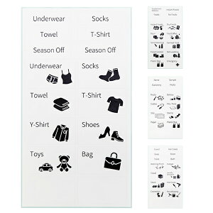 タイトルシール 1枚入り ラベルシール シール ステッカー 日本製 ( ラベルステッカー ラベリング収納 パントリー クローゼット キッチン ランドリー オフィス モノトーン キッチンストッカ