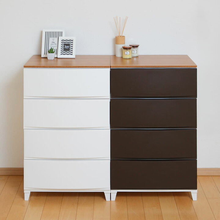 楽天市場】チェスト ルームスシェード木天板 4段 幅54×奥行42×高さ88cm 